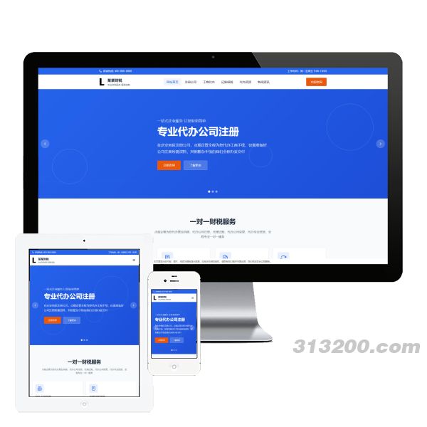 财务财税企业记账网站整站源码
